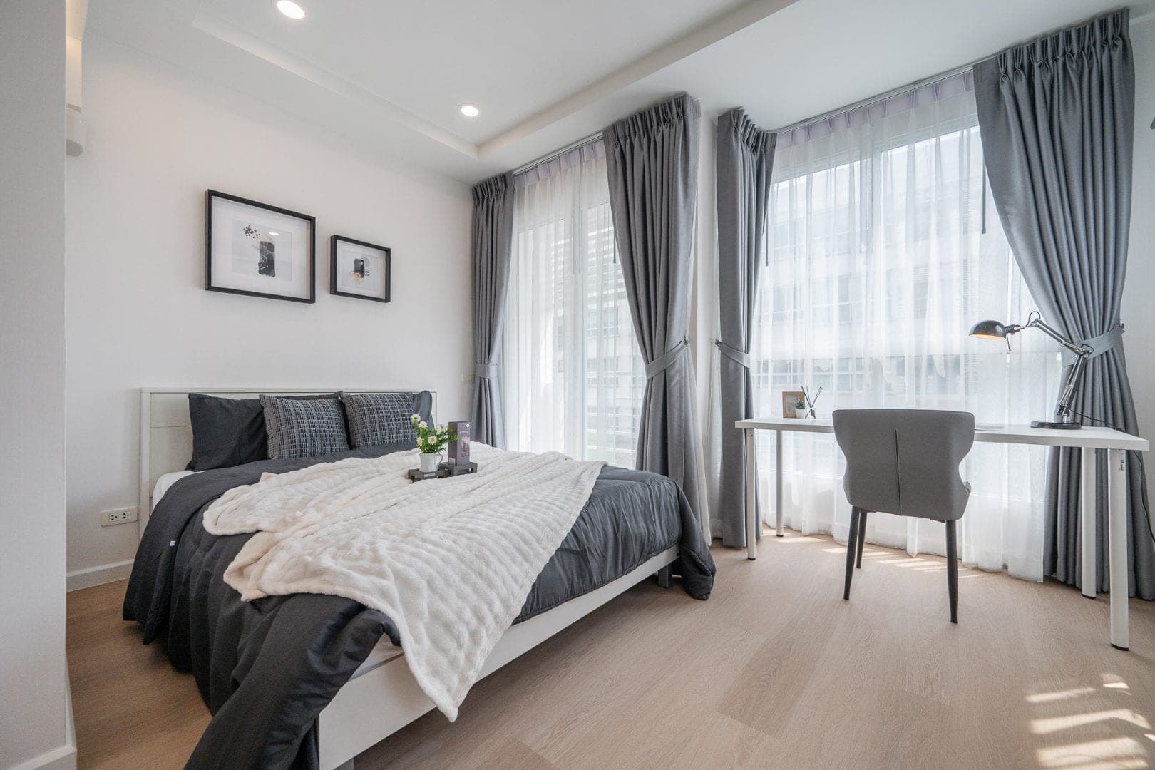 รูปห้องจริง Happy Condo Ladprao 101 2 ห้องนอน