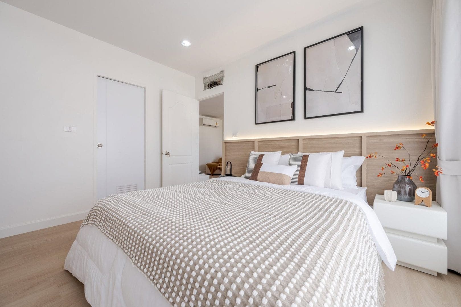 รูปห้องจริง S Condo Sukhumvit 50 2 ห้องนอน