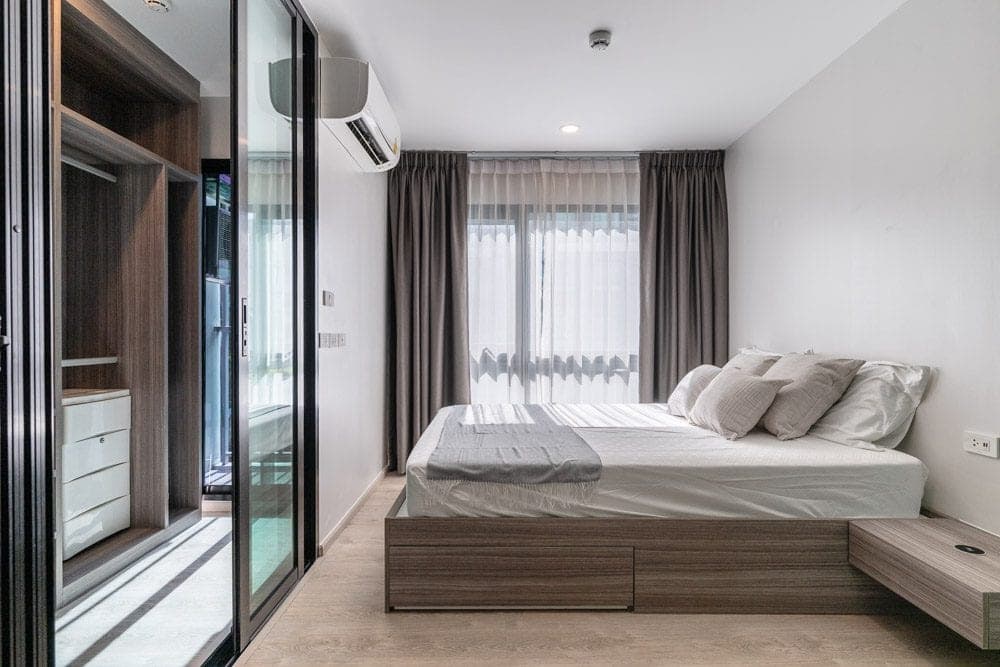 รูปห้องจริง The Origin Sukhumvit 105 1 ห้องนอน